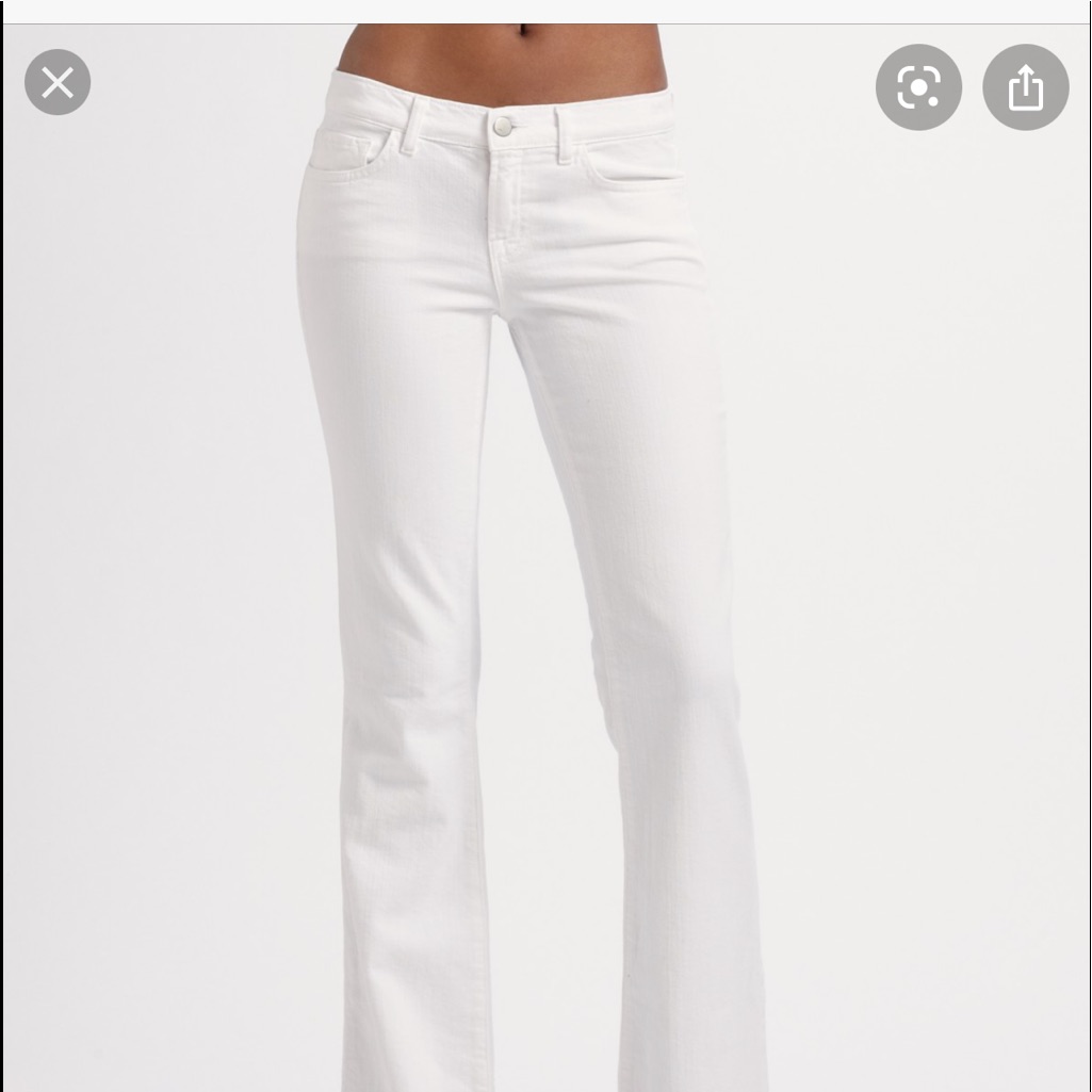J Brand Boot Cut White Jeans Size 27